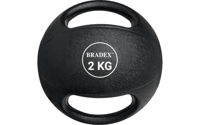 Медбол двуручный, Bradex SF 0761, 2кг Медбол двуручный, Bradex SF 0761, 2кг
