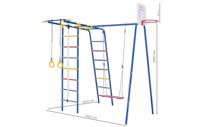 Спортивно-игровой комплекс Формула здоровья Street 1 Smile (синий радуга) Спортивно-игровой комплекс Формула здоровья Street 1 Smile (синий радуга)