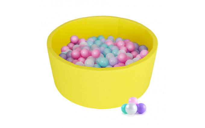 Детский сухой бассейн Kampfer Pretty Bubble (Желтый + 200 шаров розовый/мятный/жемчужный/сиреневый) Детский сухой бассейн Kampfer Pretty Bubble (Желтый + 200 шаров розовый/мятный/жемчужный/сиреневый)